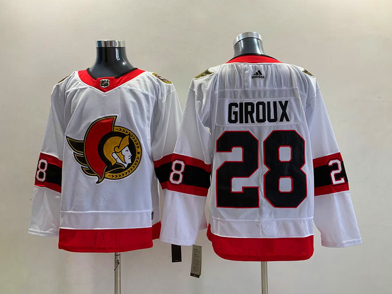 Men's Ottawa Senators Claude Giroux #28 White Player Game Jersey1