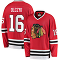 Men's Chicago Blackhawks Eddie Olczyk #16 Red Premier Breakaway Retired Player Jersey1
