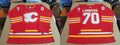Men's Calgary Flames Ryan Lomberg #70 Red Player Game jersey