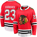 Men's Chicago Blackhawks Philipp Kurashev #23 Red Home Breakaway Player jersey
