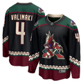 Men's Arizona Coyotes Juuso Valimaki #4 Black Home Breakaway jersey