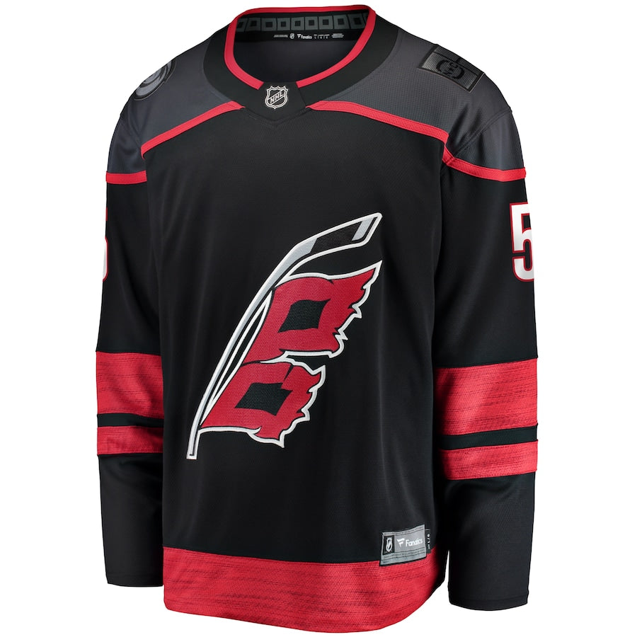 Jalen Chatfield Carolina Hurricanes   Home Premier Breakaway  Jersey - Black