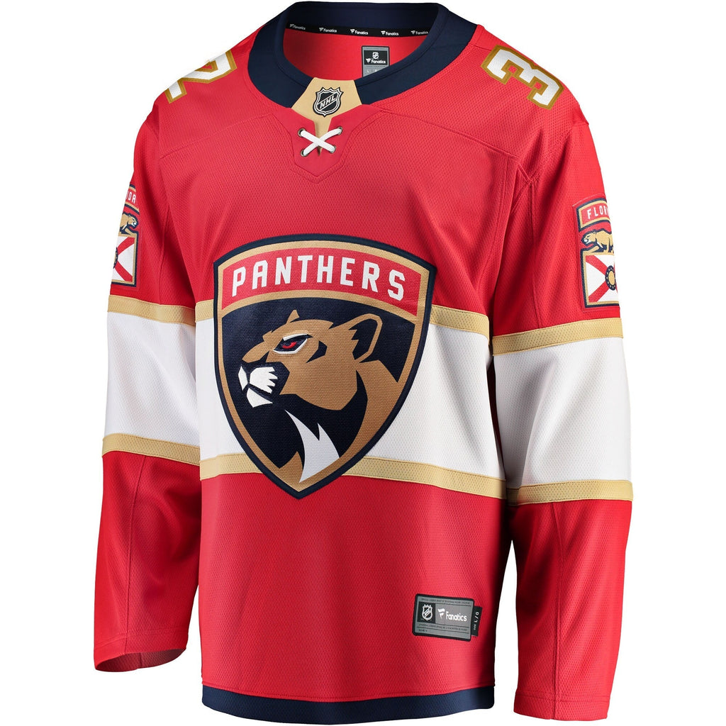 Lucas Carlsson Florida Panthers   Home Breakaway  Jersey - Red