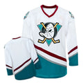 Men's Anaheim Ducks White/Blue Line Blank Player jersey