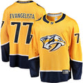 Luke Evangelista Nashville Predators   Premier Breakaway  Jersey - Gold