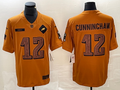 Men's Philadelphia Eagles Randall Cunningham #12 Brown 2023 Salute To Service Retired Player Limited jersey