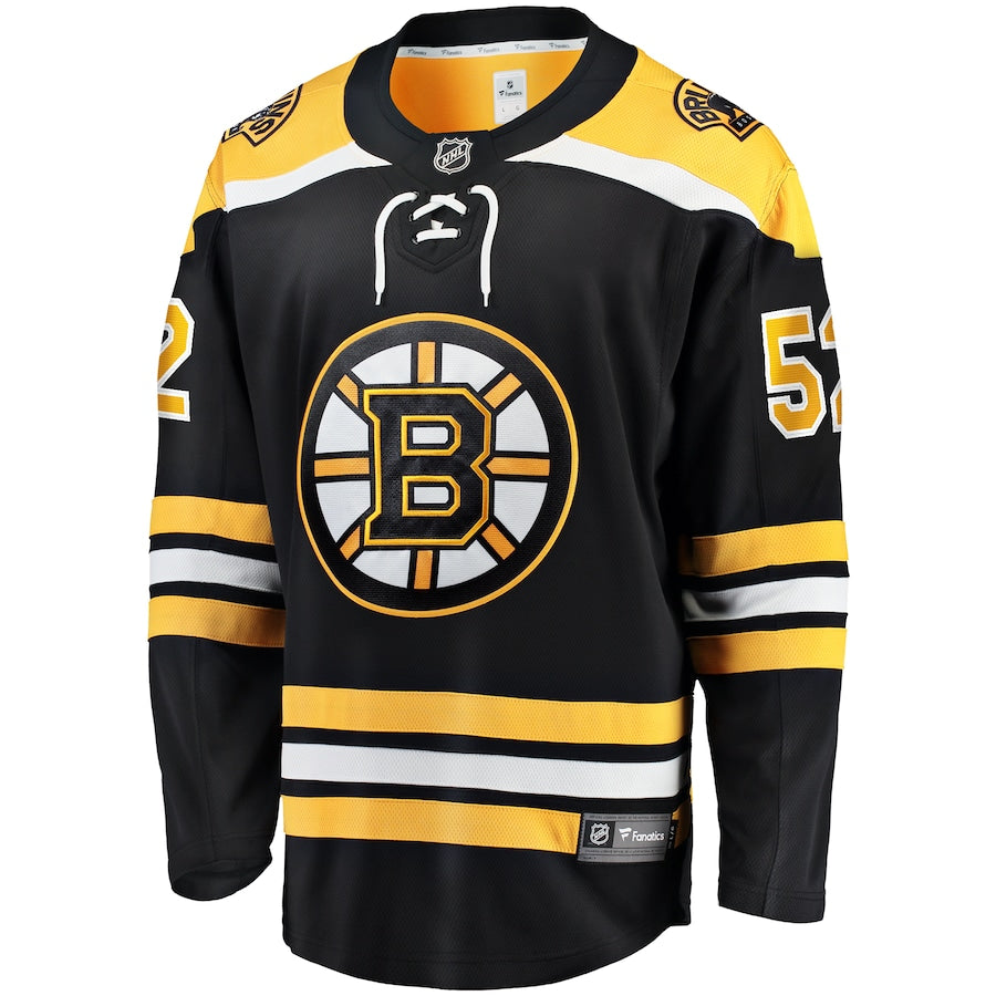 Andrew Peeke Boston Bruins   Home Premier Breakaway  Jersey - Black