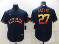 Men's Houston Astros Jose Altuve #27 Navy Replica Player jersey