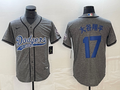 Men's Los Angeles Dodgers Shohei Ohtani #17 Gray Player Game jersey Joint Edition