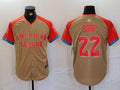 Men's American League Juan Soto #22 Cream 2024 MLB All-Star Game Limited Player jersey