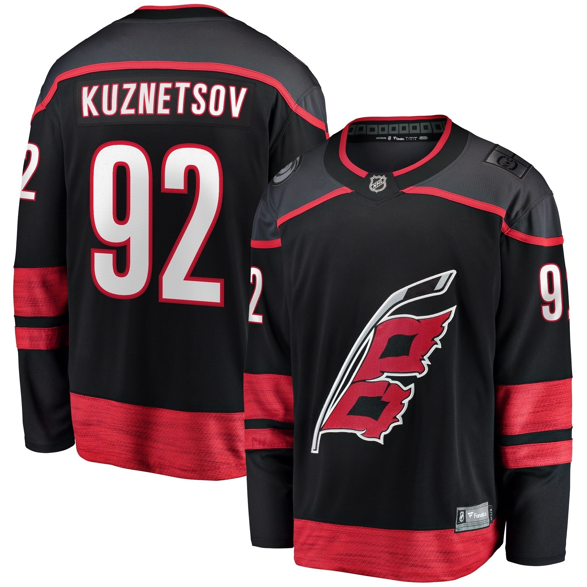 Evgeny Kuznetsov Carolina Hurricanes   Home Breakaway Jersey - Black