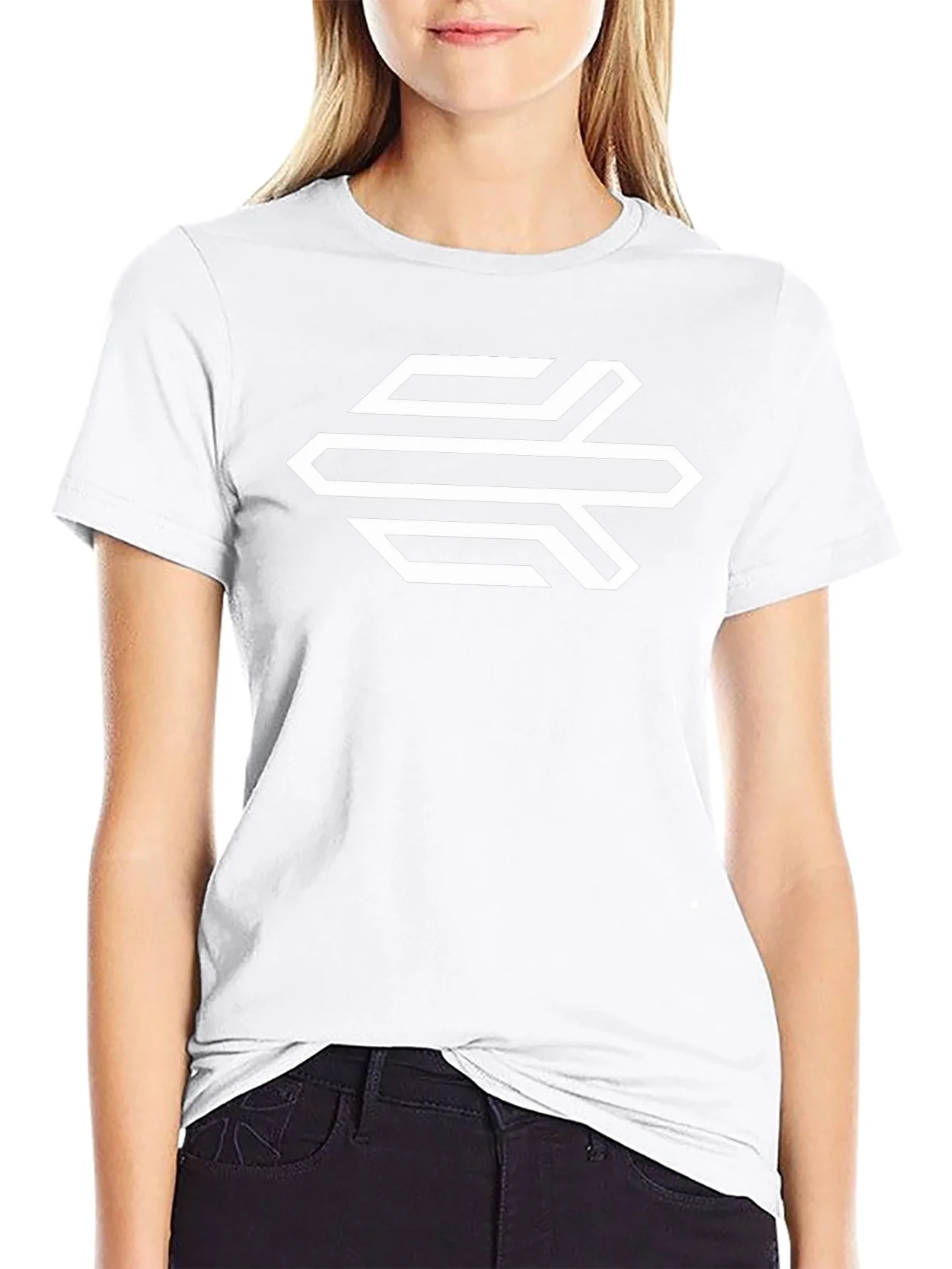 Geometric Logo Black T-Shirt