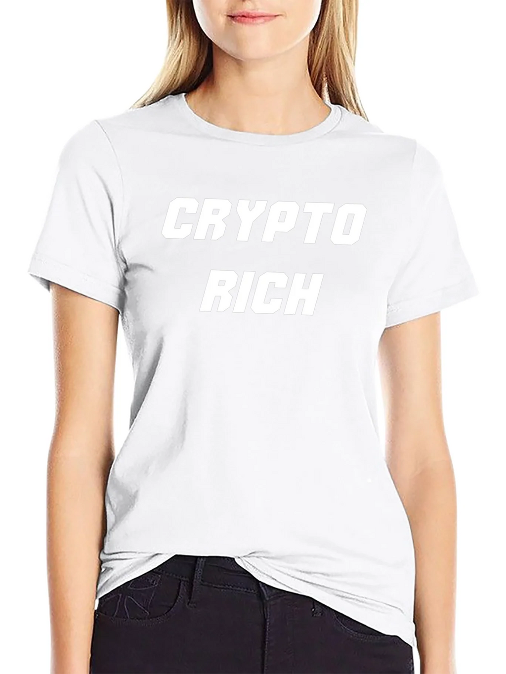 Crypto Rich Black Graphic Tee